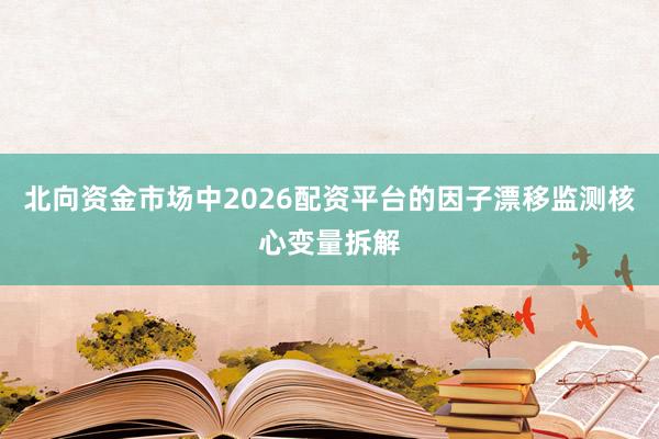 北向资金市场中2026配资平台的因子漂移监测核心变量拆解