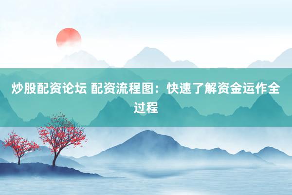 炒股配资论坛 配资流程图：快速了解资金运作全过程