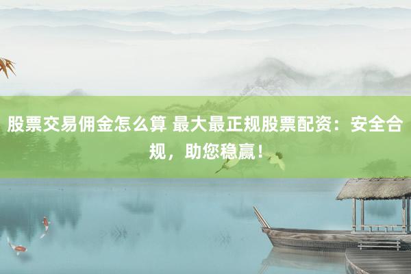 股票交易佣金怎么算 最大最正规股票配资：安全合规，助您稳赢！